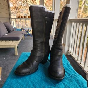 Born Maleri Boots, Black Leather, Size 8